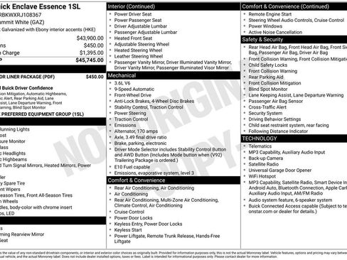 Used 2024 Buick Enclave Essence w/ LPO, Floor Liner Package image 3