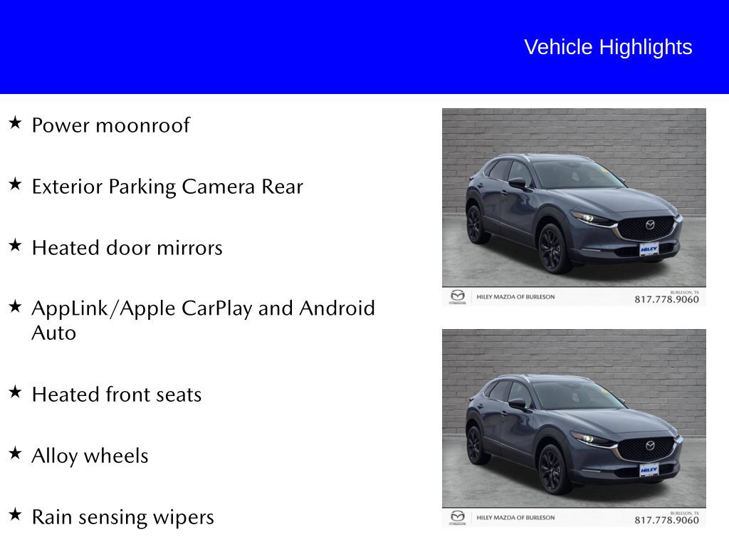 Used 2024 MAZDA CX-30 AWD 2.5 S w/ Preferred Package image 10