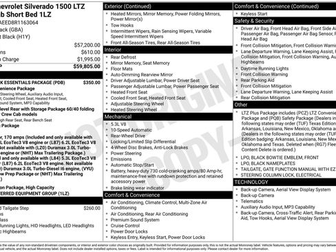 Used 2024 Chevrolet Silverado 1500 LTZ w/ LPO, Dark Essentials Package RWD image 39