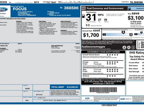 Used 2013 Ford Focus S FWD image 3