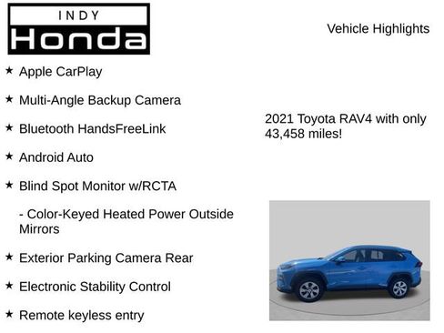 Used 2021 Toyota RAV4 LE w/ Carpet Mat Package (TMS) AWD/4WD image 7