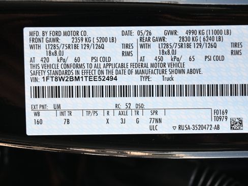 New 2026 Ford F250 Platinum w/ Tremor Off-Road Package AWD/4WD image 15
