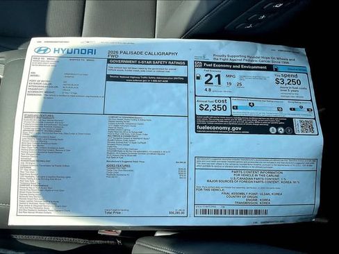 New 2026 Hyundai Palisade Calligraphy image 13