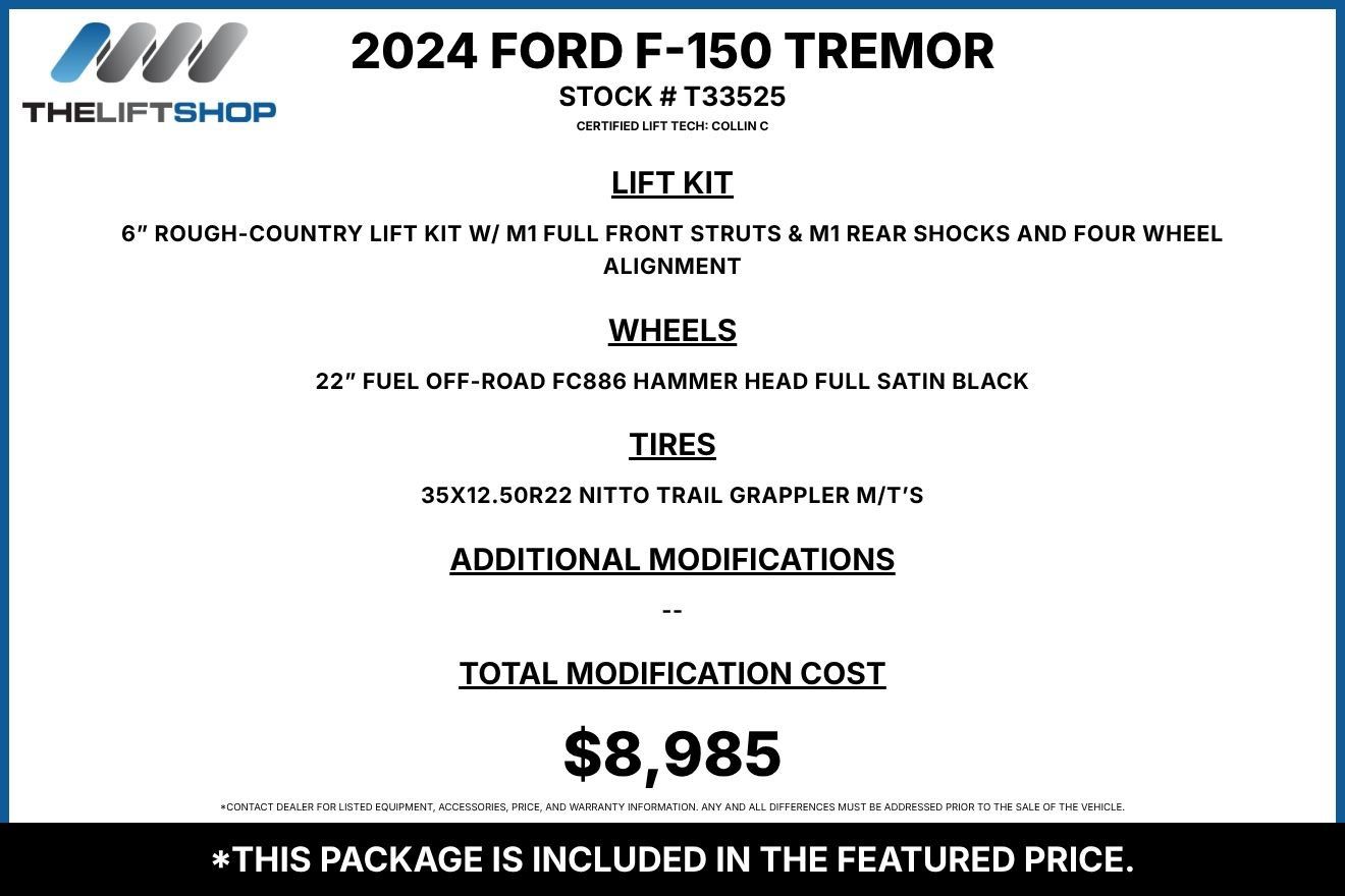 Used 2024 Ford F150 Tremor w/ Bed Utility Package AWD/4WD image 2