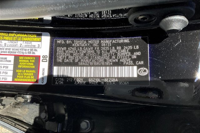 Certified 2024 Lexus ES 350 w/ Premium Package FWD image 4