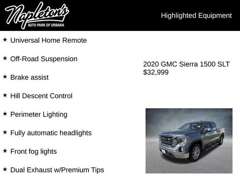 Used 2020 GMC Sierra 1500 SLT w/ SLT Premium Plus Package AWD/4WD image 8