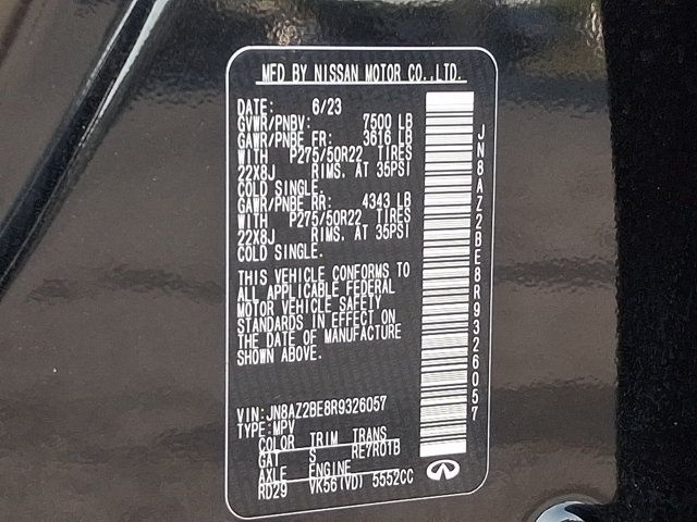 Used 2024 INFINITI QX80 Sensory w/ Cargo Package AWD/4WD image 28