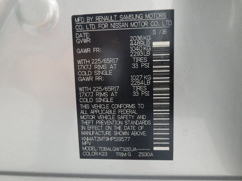Used 2017 Nissan Rogue SV image 33
