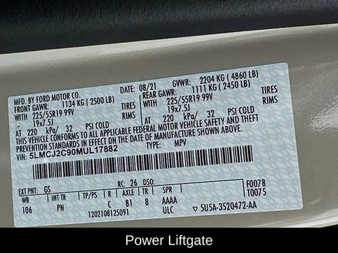 Used 2021 Lincoln Corsair Reserve w/ Equipment Group 201A image 20