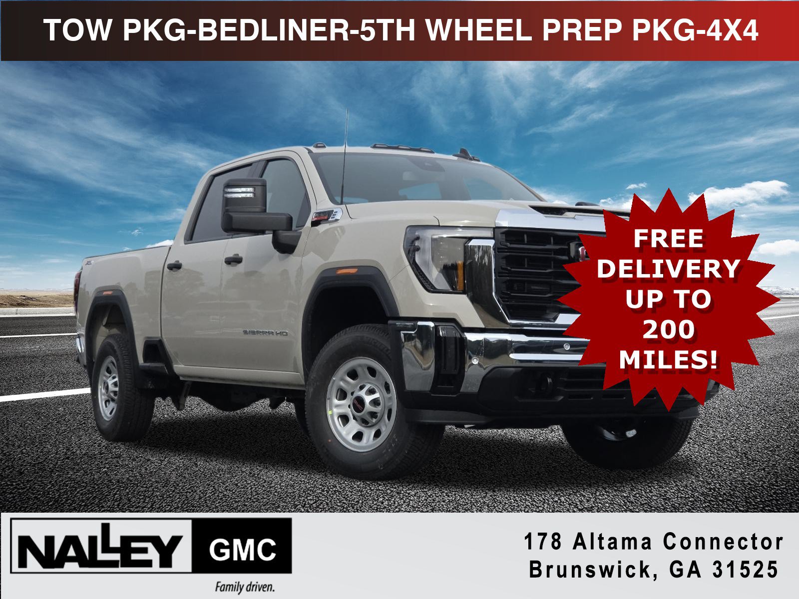 New 2026 GMC Sierra 2500 Pro w/ 1SA Pro Safety Plus Package AWD/4WD 360° Tour