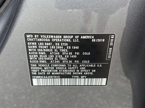 Used 2018 Volkswagen Atlas SEL Premium AWD/4WD image 25