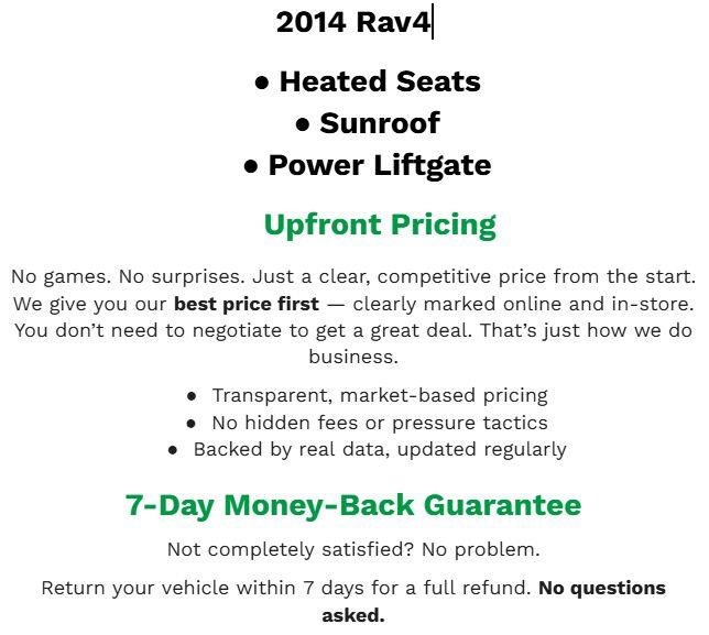 Used 2014 Toyota RAV4 Limited AWD/4WD image 2