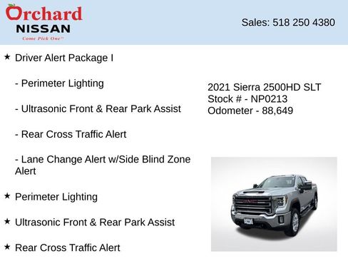 Used 2021 GMC Sierra 2500 SLT w/ SLT Premium Package AWD/4WD image 7