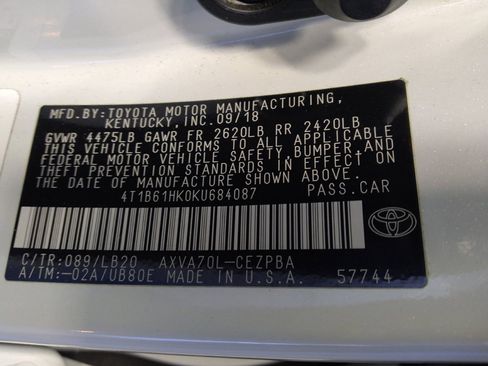 Used 2019 Toyota Camry XSE w/ Carpet Mat Package FWD image 33