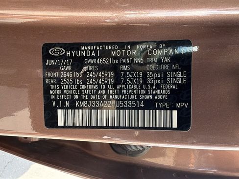 Used 2017 Hyundai Tucson Limited FWD image 30