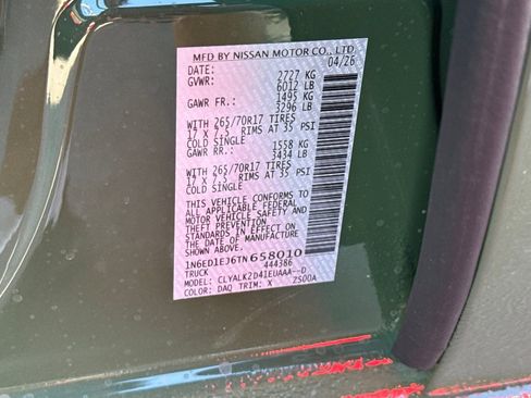 New 2026 Nissan Frontier Pro-X w/ Tow Package RWD image 23
