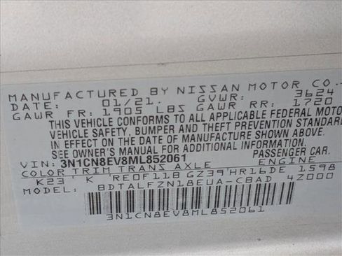 Used 2021 Nissan Versa SV FWD image 23