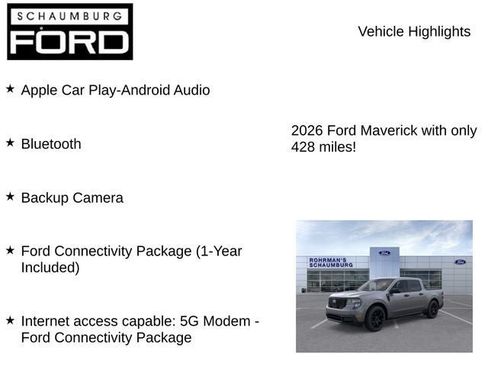 New 2026 Ford Maverick XLT w/ Equipment Group 301A AWD/4WD image 7
