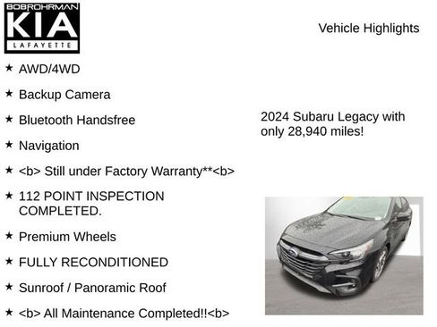 Used 2024 Subaru Legacy Limited AWD/4WD image 7