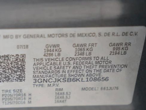 Used 2019 Chevrolet Trax LS FWD image 15