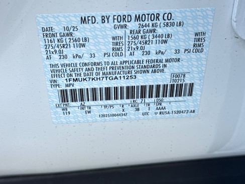 New 2026 Ford Explorer ST-Line w/ ST-Line Street Pack image 28