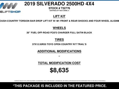 Used 2019 Chevrolet Silverado 2500 LTZ w/ Duramax Plus Package AWD/4WD image 2