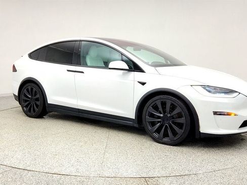 Used 2023 Tesla Model X AWD w/ 6 Seat Cream Interior & image 3