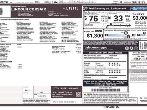 Used 2025 Lincoln Corsair Grand Touring w/ Equipment Group 301A AWD/4WD image 39
