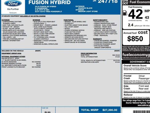 Used 2018 Ford Fusion SE image 2