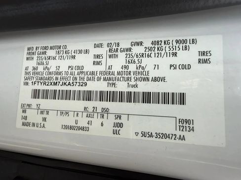 Used 2018 Ford Transit 250 148 High Roof RWD image 36