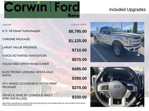 Used 2017 Ford F350 Lariat w/ Chrome Package AWD/4WD image 3