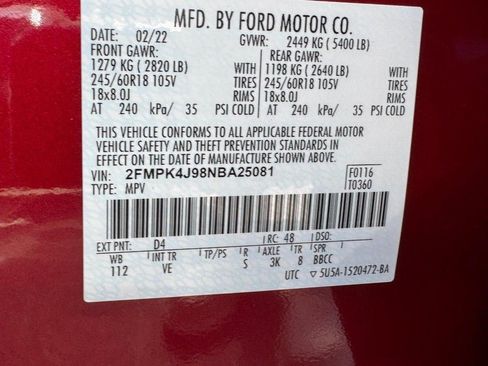 Used 2022 Ford Edge SEL w/ Convenience Package AWD/4WD image 27