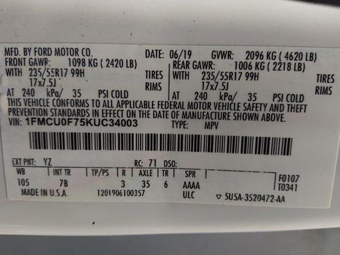 Used 2019 Ford Escape S FWD image 33