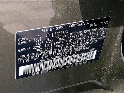 Certified 2026 Subaru Ascent Premium AWD/4WD image 18