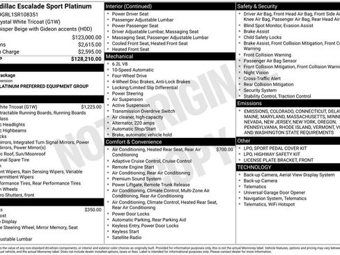 Used 2025 Cadillac Escalade Sport Platinum image 6