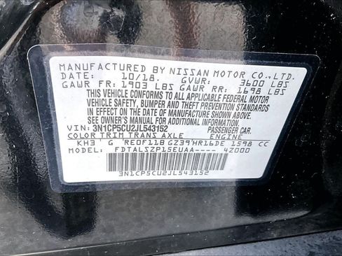 Used 2018 Nissan Kicks SV FWD image 34