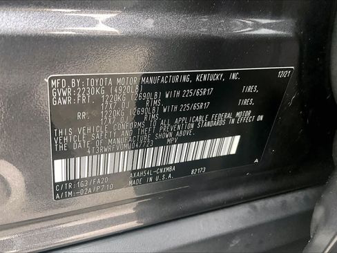 Certified 2021 Toyota RAV4 XLE w/ Convenience Package AWD/4WD image 34