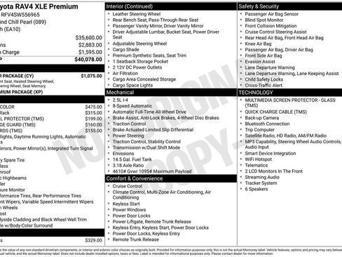 Used 2025 Toyota RAV4 XLE Premium w/ Weather Package AWD/4WD image 23