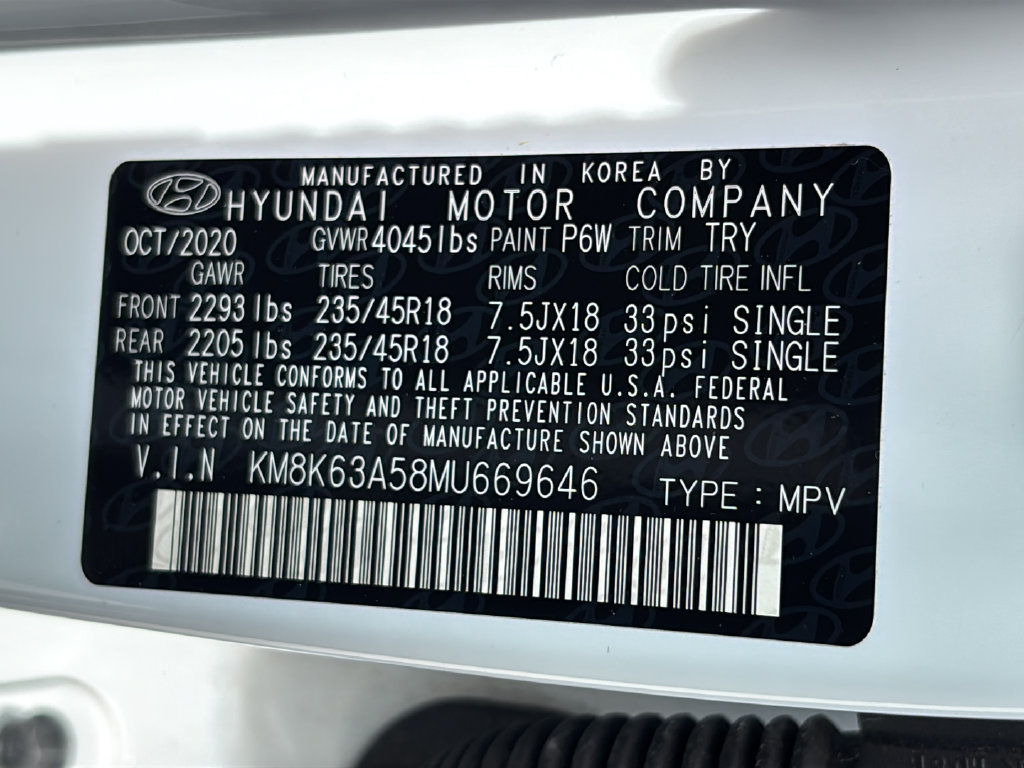 Used 2021 Hyundai Kona Night w/ Cargo Package FWD image 43
