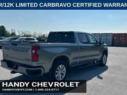 Certified 2023 Chevrolet Silverado 1500 Custom w/ LPO, Dark Essentials Package AWD/4WD image 3