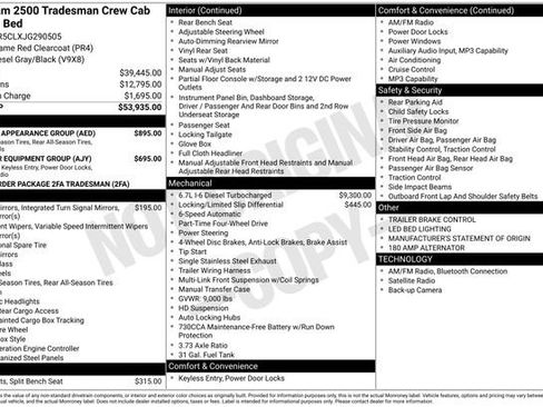 Used 2018 RAM 2500 Tradesman w/ Chrome Appearance Group image 30