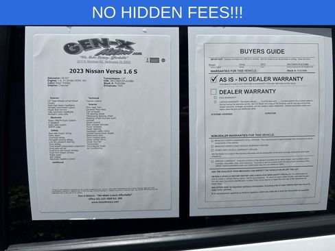 Used 2023 Nissan Versa S FWD image 10