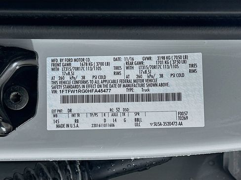 Used 2017 Ford F150 Raptor w/ Equipment Group 802A Luxury AWD/4WD image 33