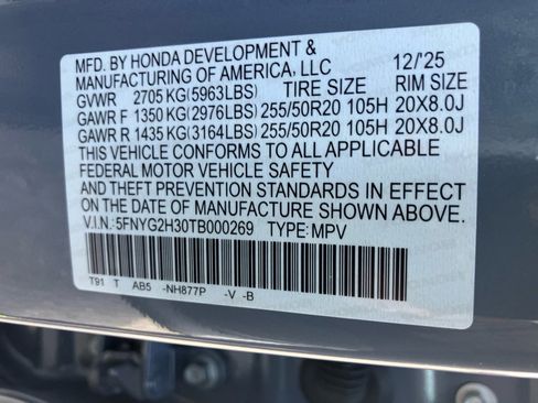 New 2026 Honda Pilot Sport image 35