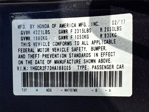 Used 2017 Honda Accord EX image 36