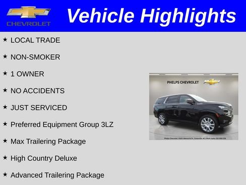 Certified 2024 Chevrolet Tahoe High Country AWD/4WD image 2