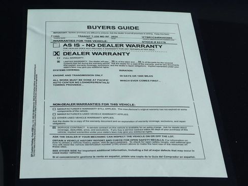 Used 2024 Ford Transit 250 148 Medium Roof w/ Interior Upgrade Package RWD image 47