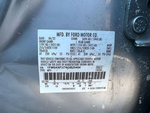 Used 2022 Ford Explorer Limited AWD/4WD image 12