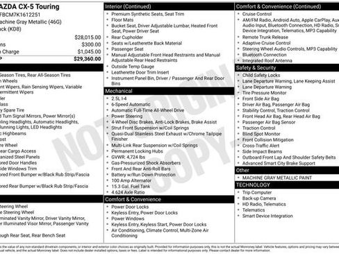 Used 2019 MAZDA CX-5 Touring image 15