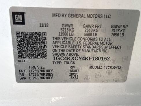 Used 2019 Chevrolet Silverado 3500 LTZ w/ Duramax Plus Package image 31